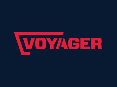 Voyager Logo branding logo start up