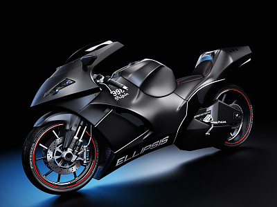 The Ellipsis - 3D Concept Design 3d concept maya motorcycle
