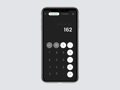 #DailyUI Day004: Calculator (Dark Mode) branding dailyui dailyuichallenge design minimal ui ux