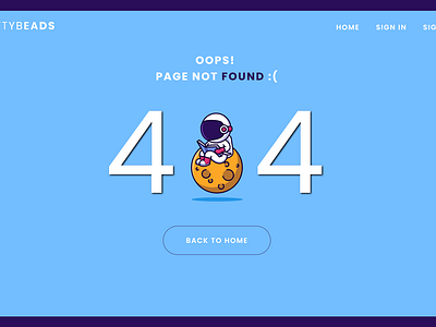 DailyUI Day008: 404 Page