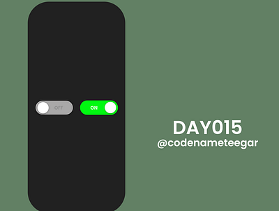 DailyUI Day015: On/Off Switch app branding dailyui dailyuichallenge design minimal ui ux web website