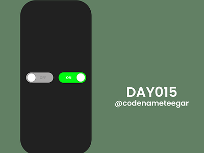 DailyUI Day015: On/Off Switch