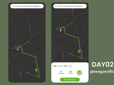 DailyUI Day020: Location Tracker Hint app branding dailyui dailyuichallenge design flat minimal ui ux web website