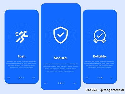 #DailyUI Day023: Onboarding app branding dailyui dailyuichallenge design flat minimal ui ux web website