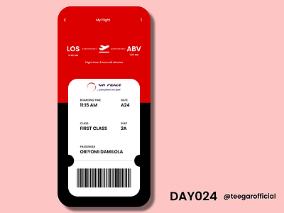DailyUI Day024: Boarding Pass app branding dailyui dailyuichallenge design minimal ui ux vector web