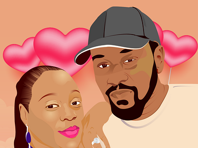 Black Couple illustration (updated)