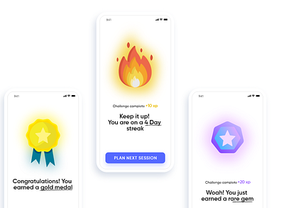 Nutripal Reward elements design ux visual