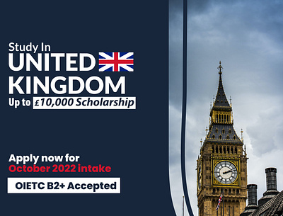 Study in UK Facebook Banner. Study Abroad