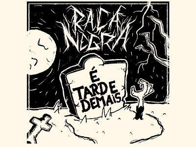 raça negra black metal inktober pagode raça negra zombie