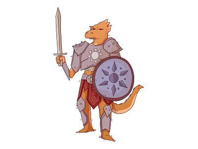 dragonborn armor dragon dragonborn fantasy paladin shield sun sword warrior