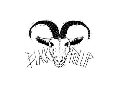 black phillip black goat horn phillip sketch witch