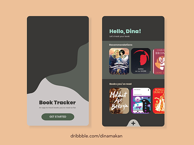 Book Tracker UI/UX adobe illustrator adobe illustrator cs6 ui ui design