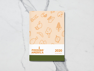Feeding America Mock Annual Report Cover annual report design design illustration indesign