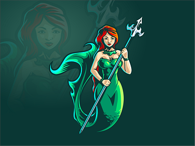 mermaid cartoon cartoon character designs gaming icon illustration logo mascot character mascotlogo mermaids vectors