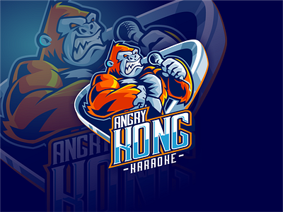 angry kingkong cartoon designs esport ilustration gaming illustration logo mascot character mascotlogo sportlogo vector