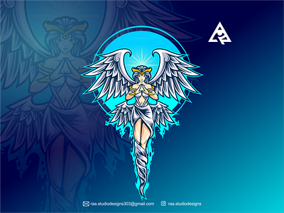 Angel branding design cartoon designs esport ilustration gaming icon illustration mascot character sportlogo vector