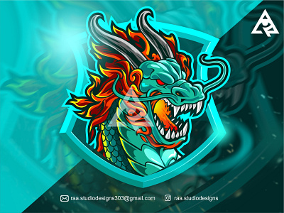 dragon cartoon dragon esport ilustration gaming illustration logo mascot mascot character sportlogo vector