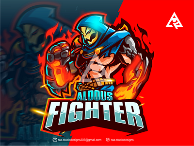 aldous fighter cartoon esport gaming illustration mascot character mascotlogo sportlogo