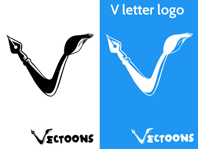 V letter logo