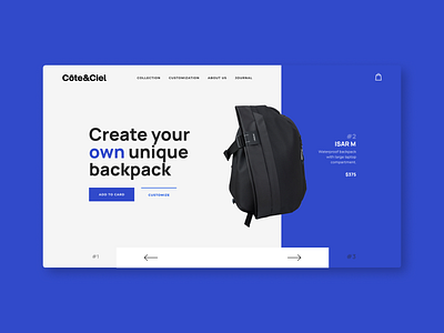 Case Study Backpack design graphic design typography ui