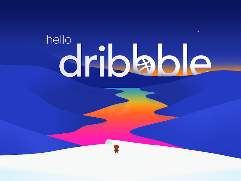 Hello Dirbbble by yeezywang on Dribbble