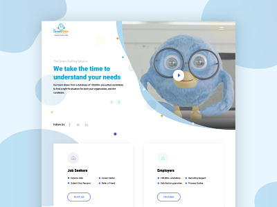 Webdesign for staffing company cx dailyui design hiring landing page prototype staffing ui user experience user interface ux web design web layout website