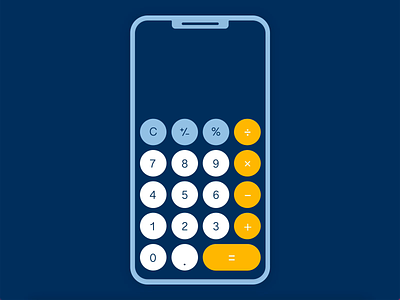 Calculator App app calculator cx dailyui design prototype ui user experience user interface ux xd