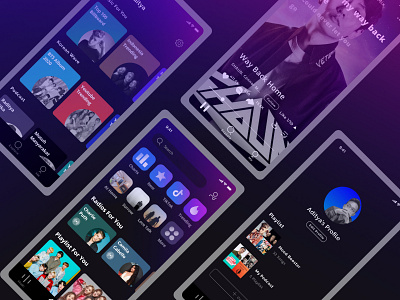 Music Player Mobile Apps apps design music app music player ui
