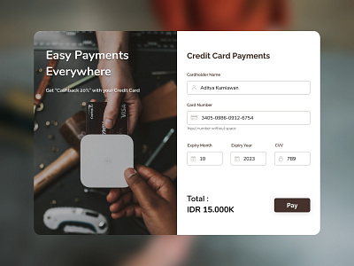 Credit Card Payments credit card checkout credit card payment daily ui daily ui 002 finance ui