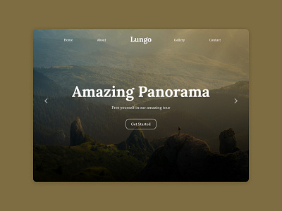 Landing Page branding dailyui 003 dailyuichallenge design panorama travel ui