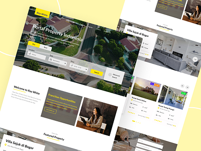 Ray White Redesign Landing Page branding design landing page landing page design landingpage ui