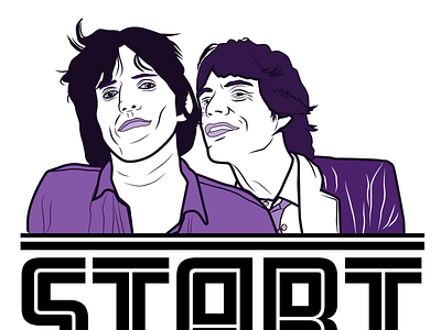 mick and keef branding design illustration vector