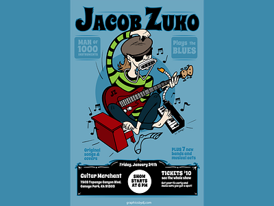 Jacob Zuko gig poster