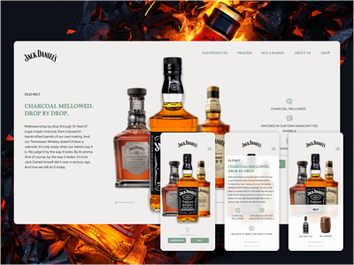 Landing Page branding dailyui design landingpage logo mobile ui whiskey