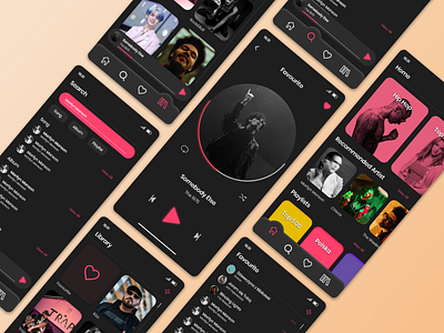 Music App app dailyui design mobile music ui ux