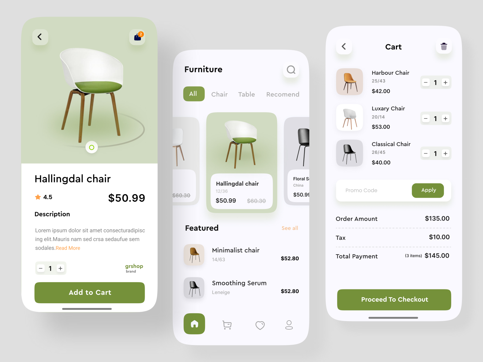 Furniture App Design by Ashik on Dribbble