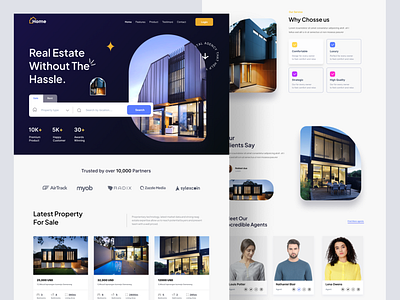 Home Real Estate Website animation apartment architecture ashik branding building graphic design home home page house properties property real estate real estate agency real estate website realestate residence ui