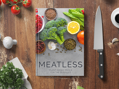 Meatless Cookbook book cookbook cover design design graphic design layout design