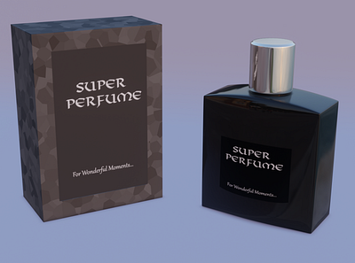 Super Perfume 3d blender photorealistic productrender render