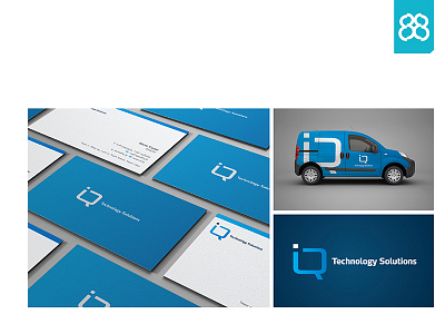 IQ Technology Solutions Branding branding design logo