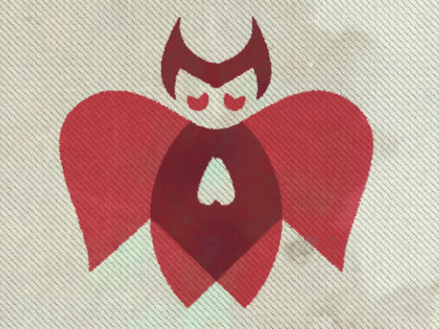 Fallen Angel angel character illustration logo