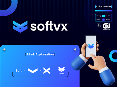 Softvx Brand Identity branding design identity logo minimal modern