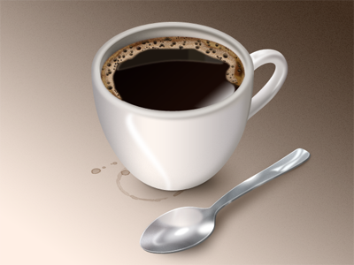 Some Coffee Dribbble coffee cup icon photoshop spoon