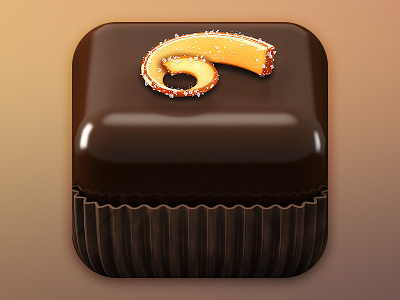 Sweet Life Icon chocolate icon ios orange truffle