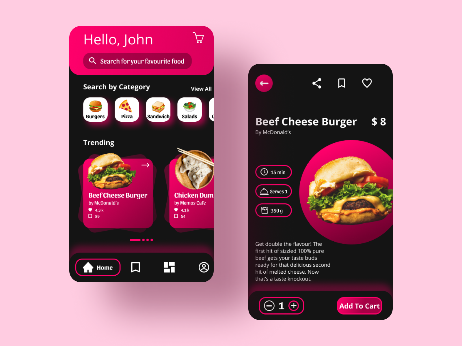 Food Ordering App by Aqsa Sheikh on Dribbble