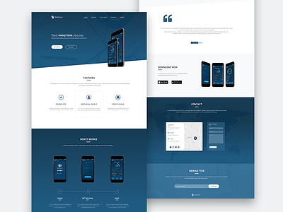 MobileSave landing page design landing page web