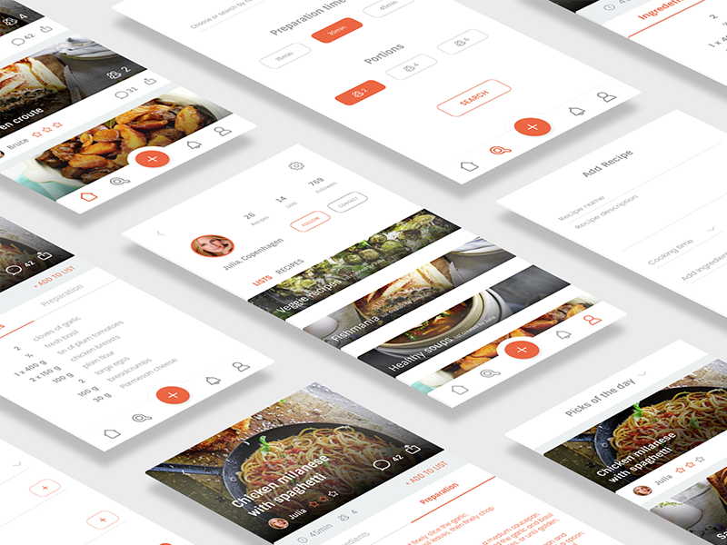 Foodbook by Miro Foltyn on Dribbble