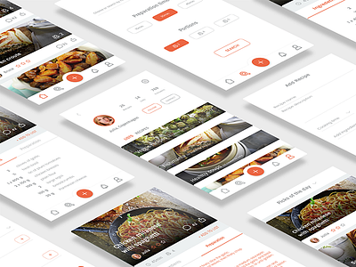 Foodbook app design ui ux