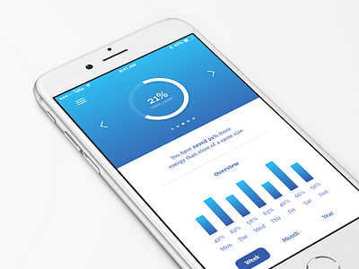 Energy saving app app design ui ux