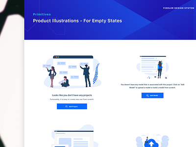 Fiddler Design System analytics branding clean clean ui dashboard design design system emptystate illustration layout minimal product product design system design ui design